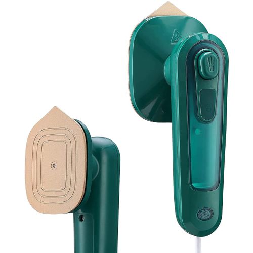 Mini electric steam and dry iron - green/pink/ black